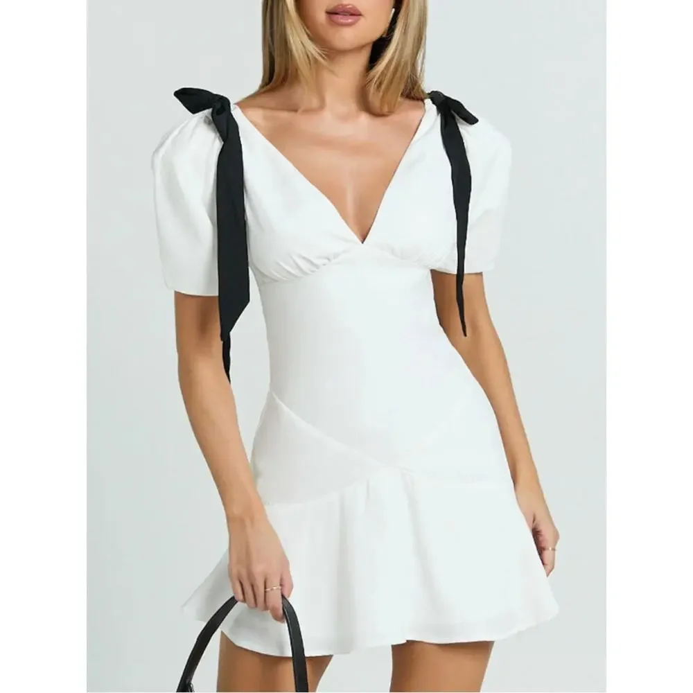 showpo white mini dresses Alana Mini Dress